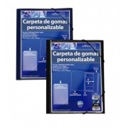 Carpeta con Gomas A4 Personalizable Business Azul