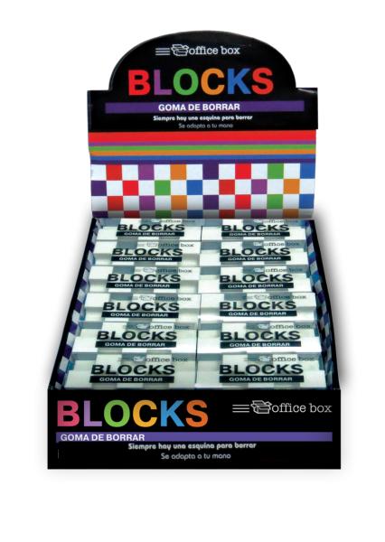 Goma de Borrar Blocks (Display 24 ud)
