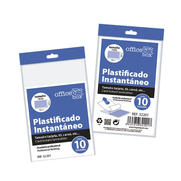 Plastificado Instantaneo para Tarjetas (Blister 10 ud)