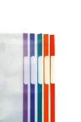 Folio Funda Multitaladro con borde de color y ventana  SUPRA