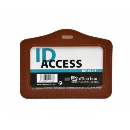 ID Access Horizontal Símil Piel Marrón