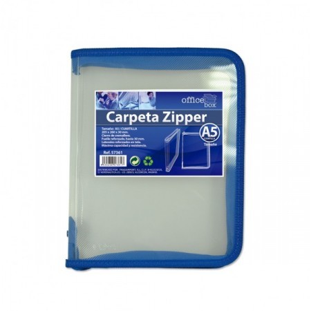 Zipper A5 Azul