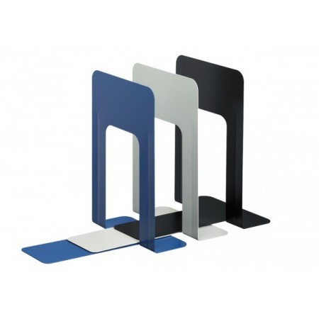 Soporta Libros Grandes 228 mm  (2 unid.) Azul, Gris y Negro