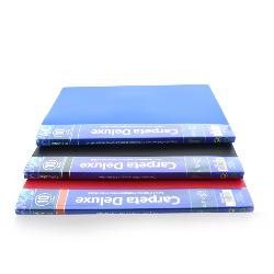 Carpeta de 10 Fundas Deluxe A4 Azul