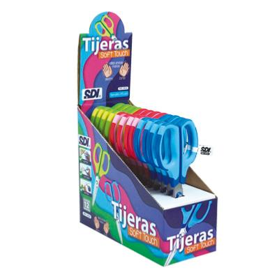 Tijeras Soft Touch 17,5 cm (Display 12 ud)