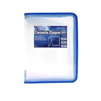 Zipper A4+ Azul
