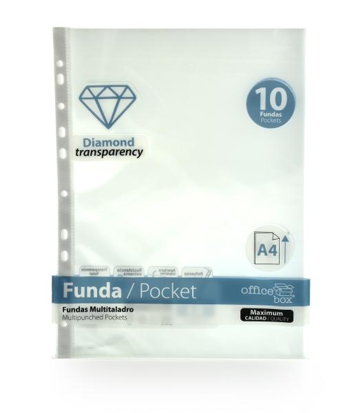 Bolsa 10 unidades A4 Diamond Transparency
