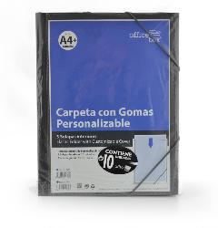 Carpeta con Gomas A4+ Personalizable Negro