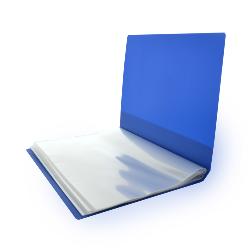 Carpeta 40 Fundas Deluxe A4 Azul