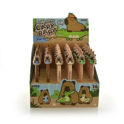 Bolígrafos de Gel Capybara - Display 36 unidades