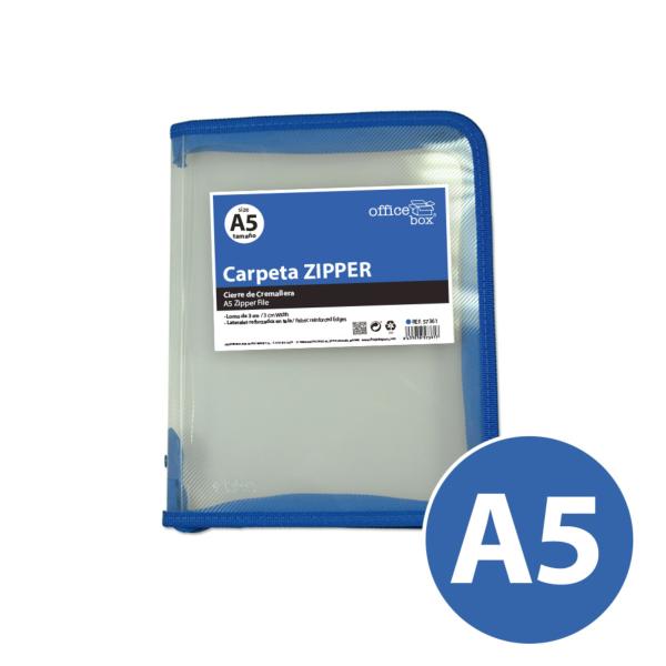 Zipper A5 Azul