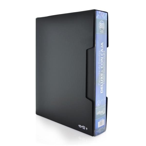 Carpeta de  80 Fundas A4 Deluxe con Caja