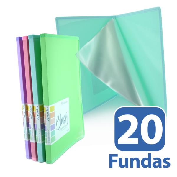 Carpeta  20 Fundas Blush