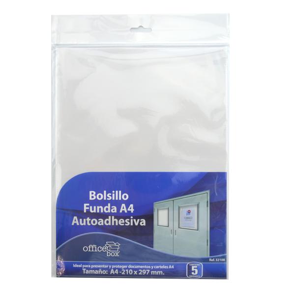 Bolsillo Autoadhesivo Tamaño A4 (Pack 5 ud)
