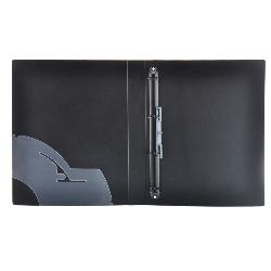 Carpeta 4 Anillas 25 mm Deluxe Negro