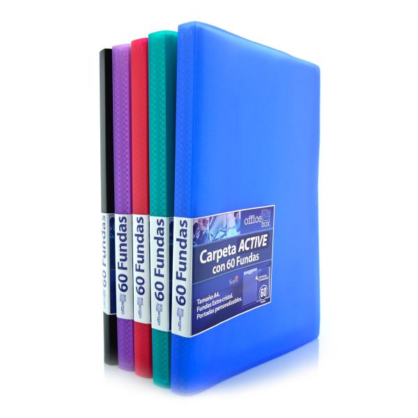 Carpeta 60 Fundas A4 Supra