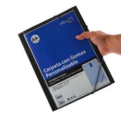 Carpeta con Gomas A4+ Personalizable Negro