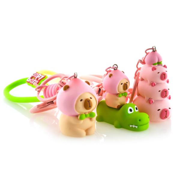 Llaveros Mima Pink Capybara