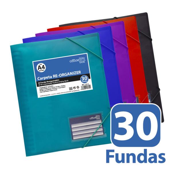  Carpeta 30 Fundas Re-Organizer Supra