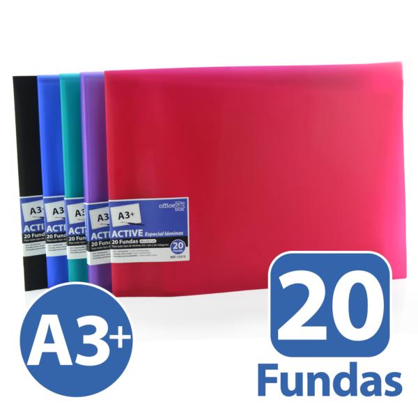 Carpeta A3+ Horizontal 20 Fundas Supra