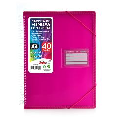 Carpeta 40 Fundas Espiral A4 Colorline