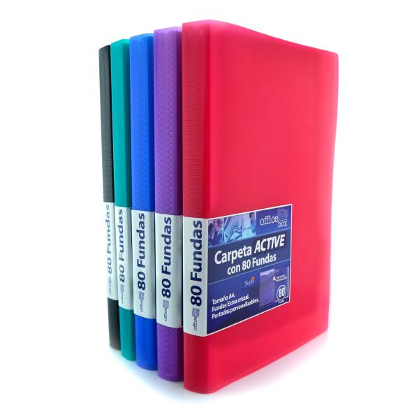 Carpeta 80 Fundas A4 Supra