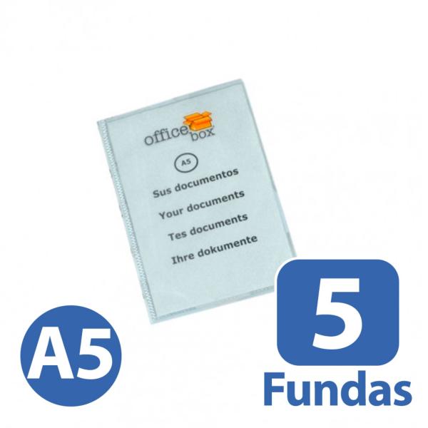 Carpeta 5 Fundas Slim A5