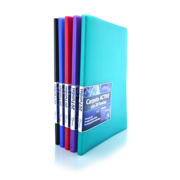 Carpeta 20 Fundas A4 Supra