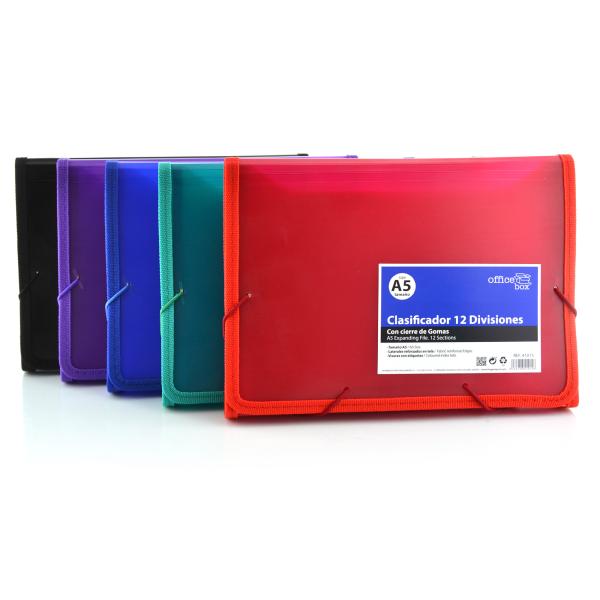 Clasificador A5 Con Gomas 12 Div. "SUPRA"