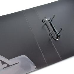 Carpeta 2 Anillas 40 mm Deluxe Negro