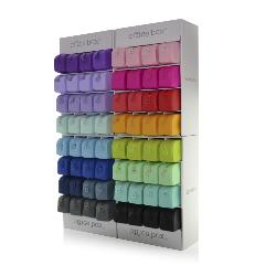 Rainbow Display Silicone Porta todo Cuadrado 