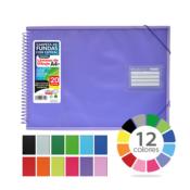 Carpeta A4+ 20 Fundas Horizontal Espiral Colorline