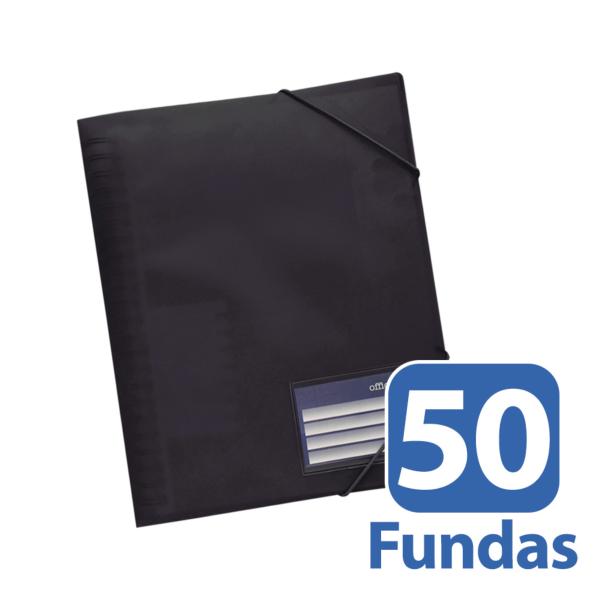  Carpeta 50 Fundas Re-Organizer Negro