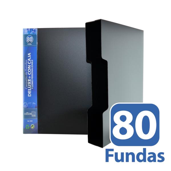 Carpeta de  80 Fundas A4 Deluxe con Caja