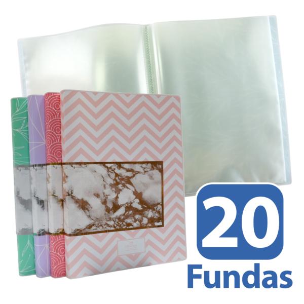 Carpeta 20 Fundas North Glace