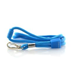 Lanyard Cinta Redonda Azul Claro