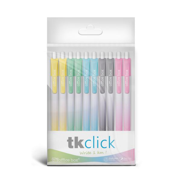 Bolígrafo TK Click Surtido (Bolsa 10 Ud)