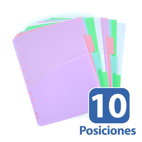 Separadores Xtra A4 Blush - 10 Posiciones