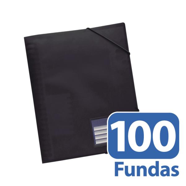 Carpeta 100 Fundas Re-Organizer Negro