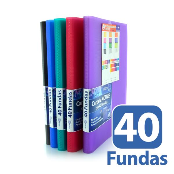 Carpeta 40 Fundas A4 Supra