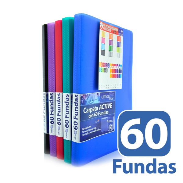 Carpeta 60 Fundas A4 Supra