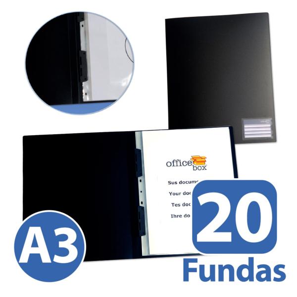 Carpeta 20 Fundas Insertables A3