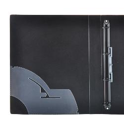 Carpeta 4 Anillas 25 mm Deluxe Negro