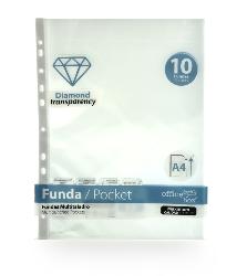 Bolsa 10 unidades A4 Diamond Transparency