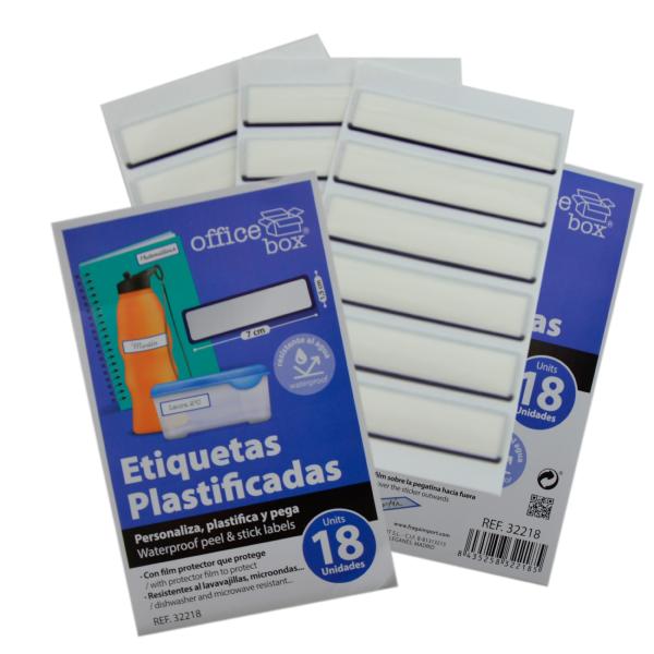 Etiquetas Plastificadas  (Blister 18 ud)