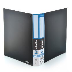 Carpeta 4 Anillas 25 mm Deluxe Negro