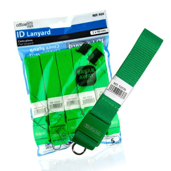 Lanyard Cinta Plana Verde