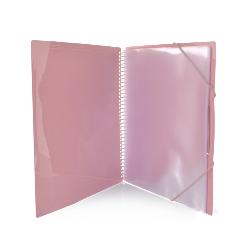 Carpeta de 20 Fundas Espiral 360º  Blush