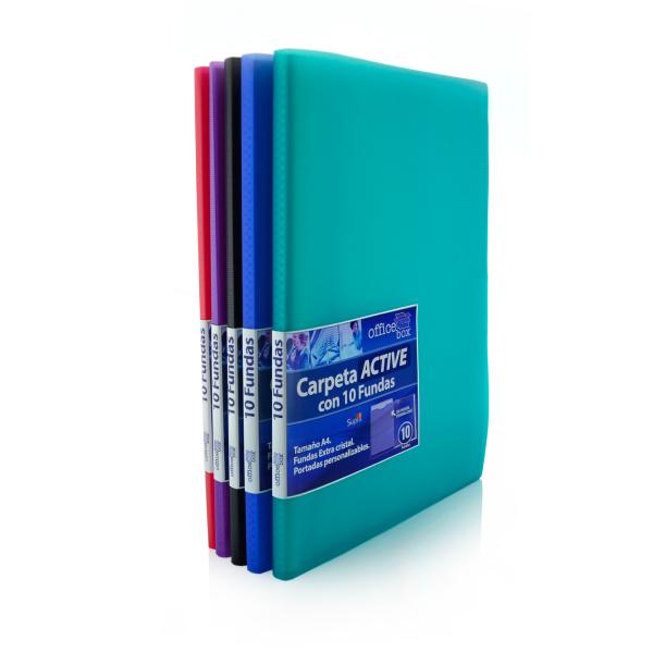 Carpeta 10 Fundas A4 Supra