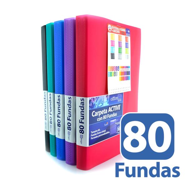 Carpeta 80 Fundas A4 Supra